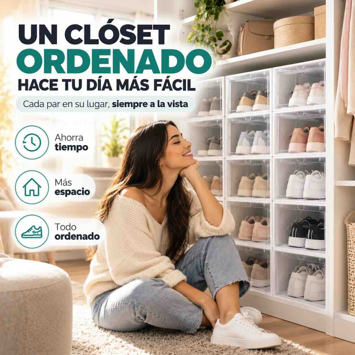 ZAPATEA™ Organizador zapatos apilable