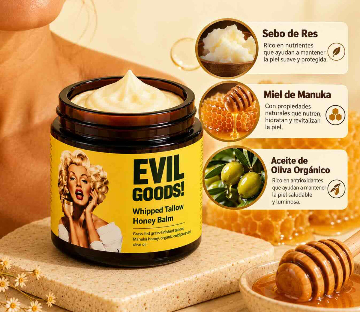 Evil Goods™        Prueba nuestra nueva crema con ingredientes 100% naturales.